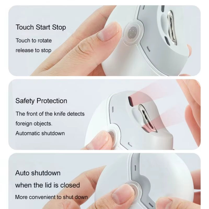 TrimEase Pro: Electric Nail Clippers with Light – Safe, Smooth & Effortless Grooming for All Ages